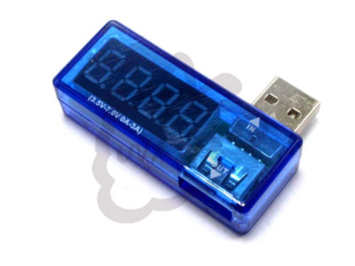 medidor de voltaje y corriente portatil USB