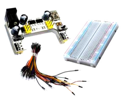 Kit de protoboard fuente USB MB102
