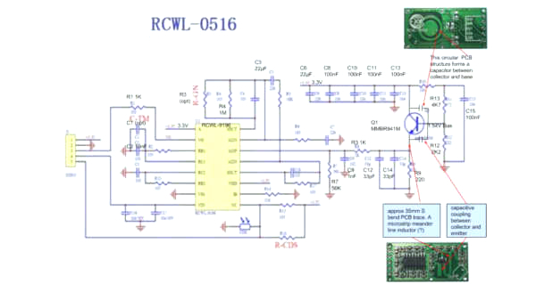 configuracion y digrama de sensor RCWL-0516
