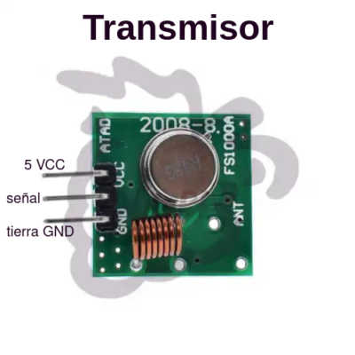 Transmisor RF 433Mhz