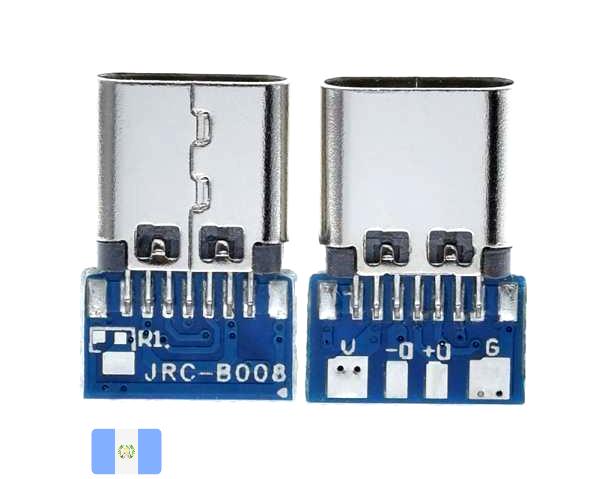 Conector USB macho, tipo A - Guatemala