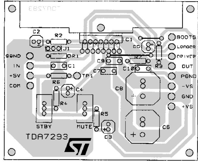 TDA7293 PCB