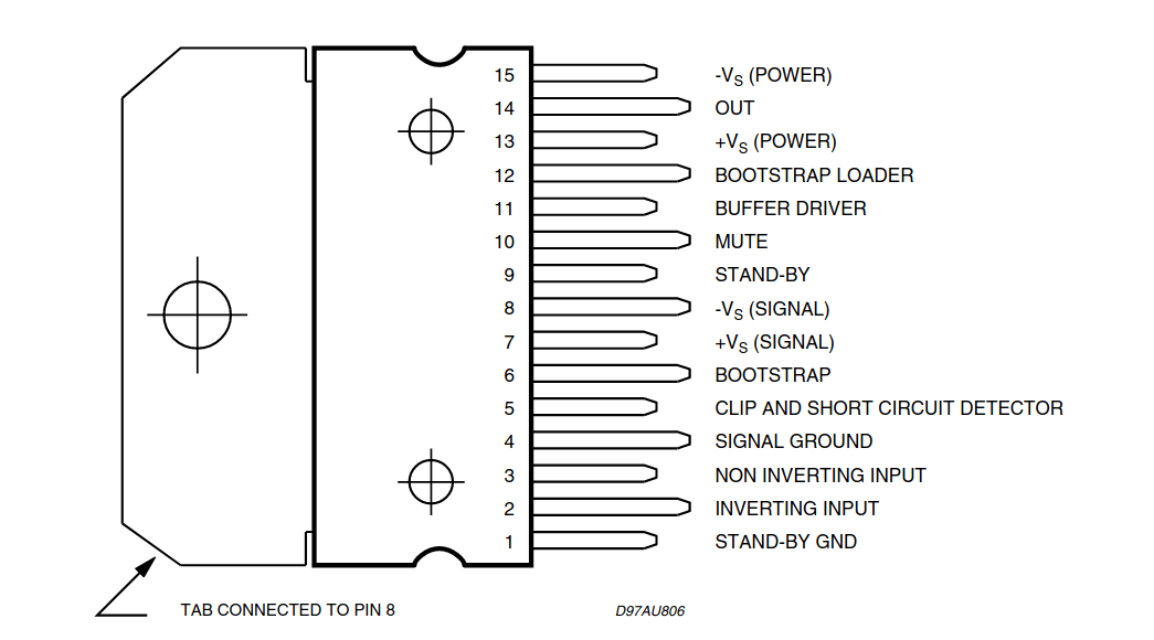 TDA7293 diagrama