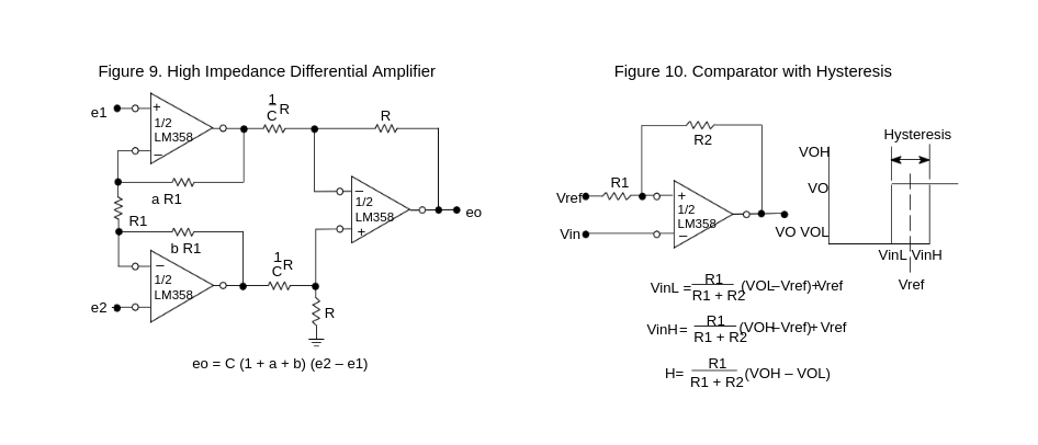 diagrama del amplificador lm358
