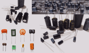capacitores, condensadores, cerámico, electrolítico, poliester,